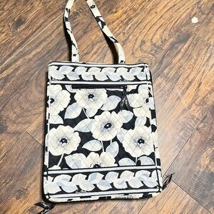 Floral Black and White Vera Bradley Laptop Bag